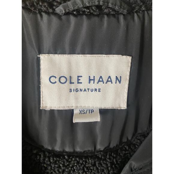 Cole Haan black quilted hooded winter jacket - Picture 6 of 6